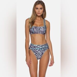 NWT Becca 2 Piece Set‎ Animal Kingdom Leopard Bikini S M